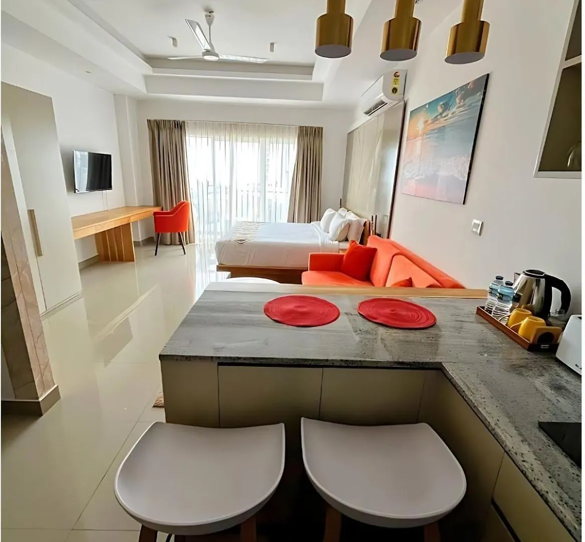 公寓 Negombo Ocean View Luxury Studio By Serendib Vacation 斯里兰卡